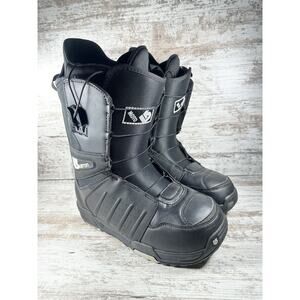 Men's Burton Moto Black Snowboarding Boots Sz 9 EUC!